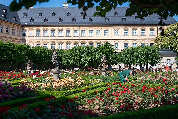 Picture: Gardener in the Rose Garden of the New Residence