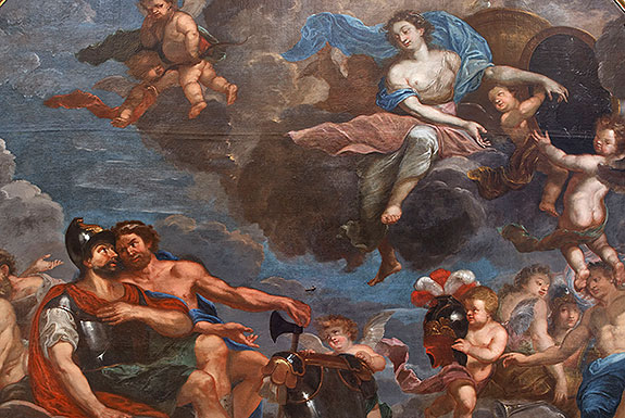 Bild: F&uuml;rstbisch&ouml;fliche Wohnr&auml;ume, Vorzimmer, Deckengem&auml;lde