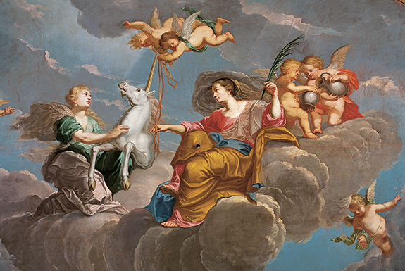 Picture: Imperial Apartment, first anteroom, ceiling painting