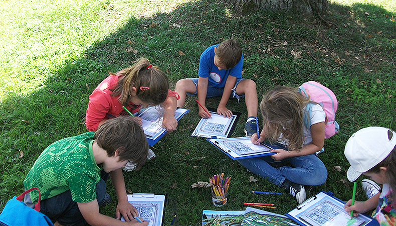 Kinderführung im Schlosspark Seehof